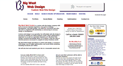 Desktop Screenshot of bigwestwebdesign.com