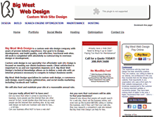 Tablet Screenshot of bigwestwebdesign.com